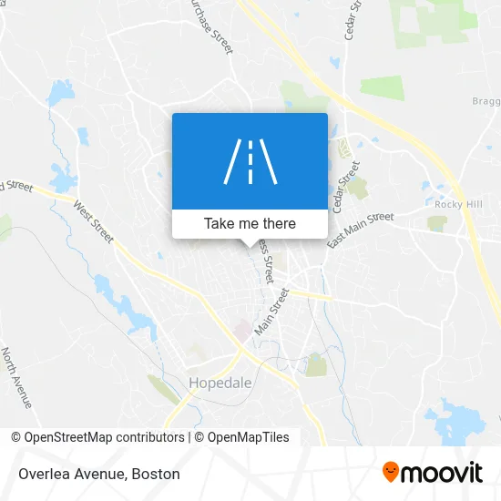 Overlea Avenue map
