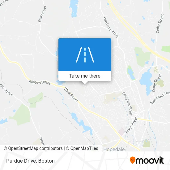 Purdue Drive map