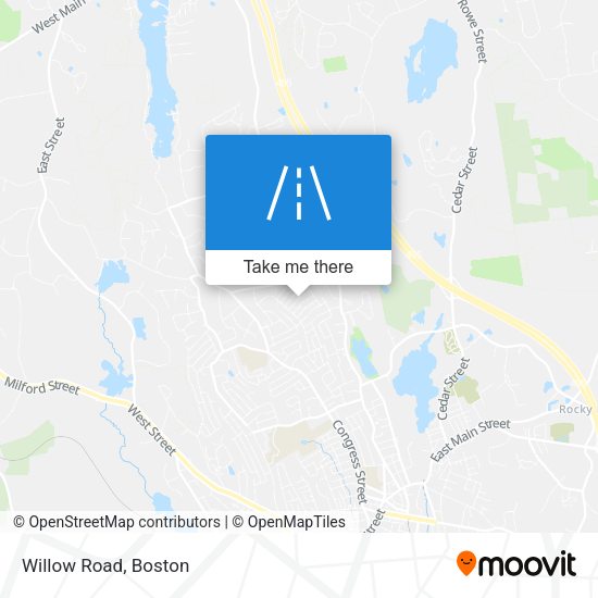 Mapa de Willow Road