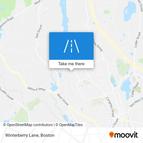 Winterberry Lane map