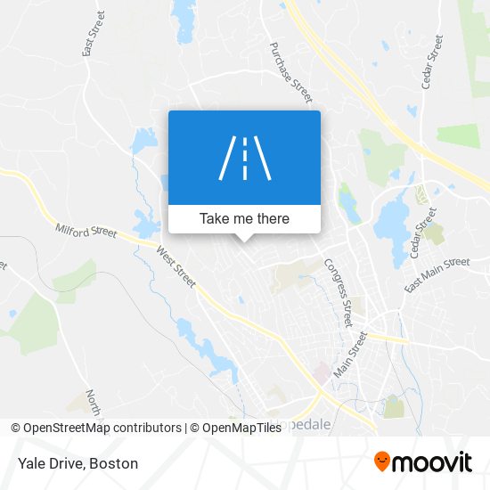 Yale Drive map