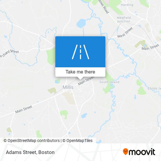 Adams Street map