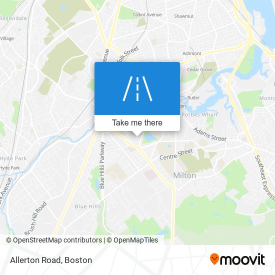 Allerton Road map