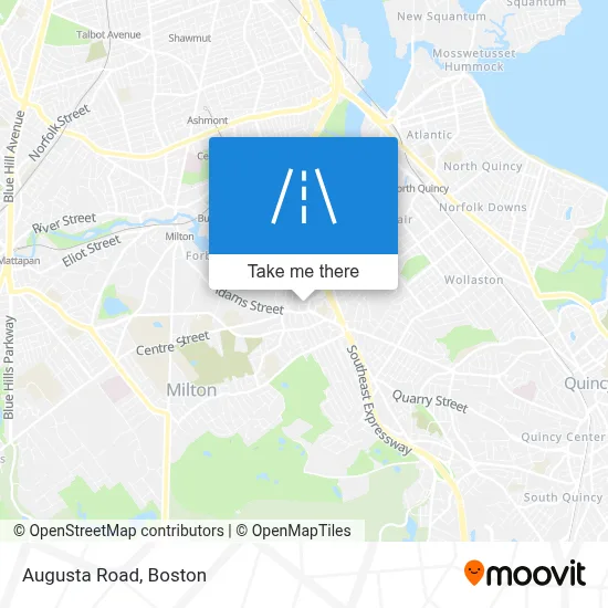Augusta Road map