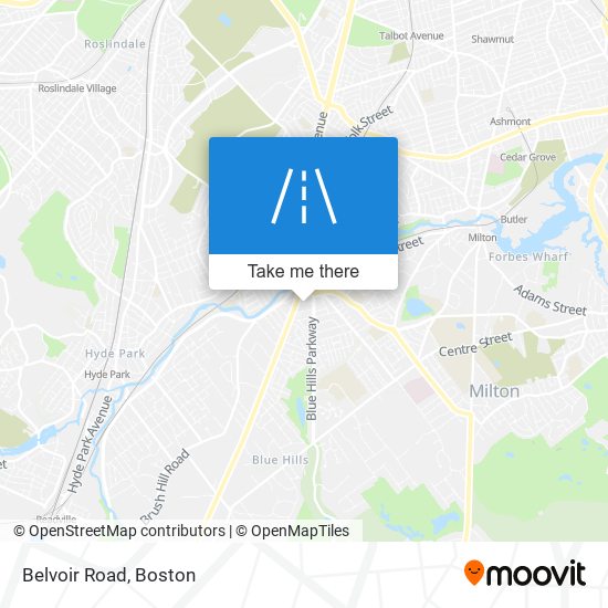 Belvoir Road map