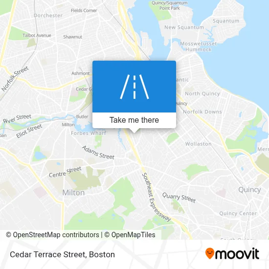 Cedar Terrace Street map