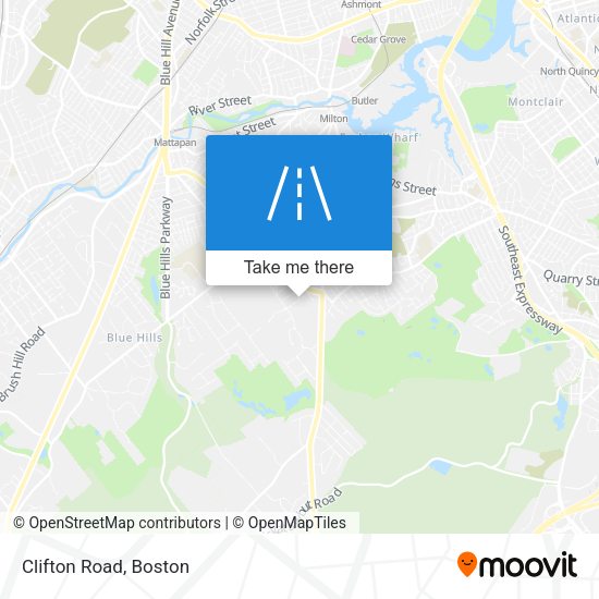 Mapa de Clifton Road