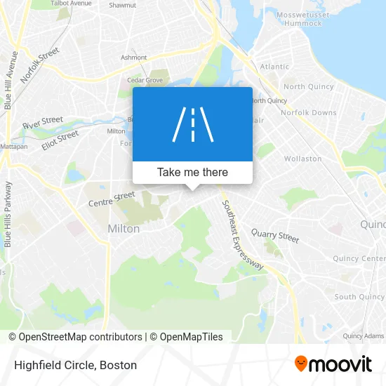 Highfield Circle map