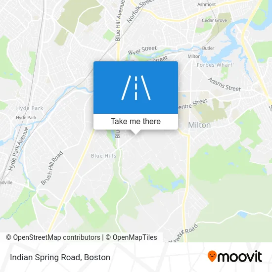 Indian Spring Road map