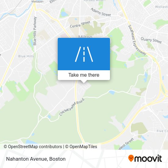 Mapa de Nahanton Avenue