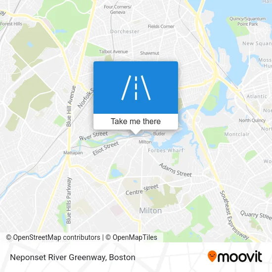 Neponset River Greenway map