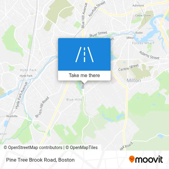 Pine Tree Brook Road map