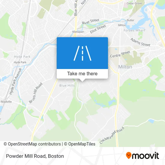 Powder Mill Road map
