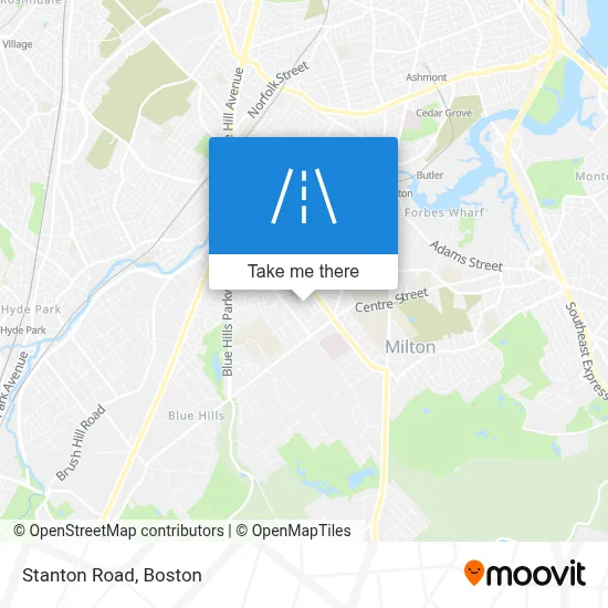 Stanton Road map