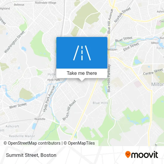 Summit Street map
