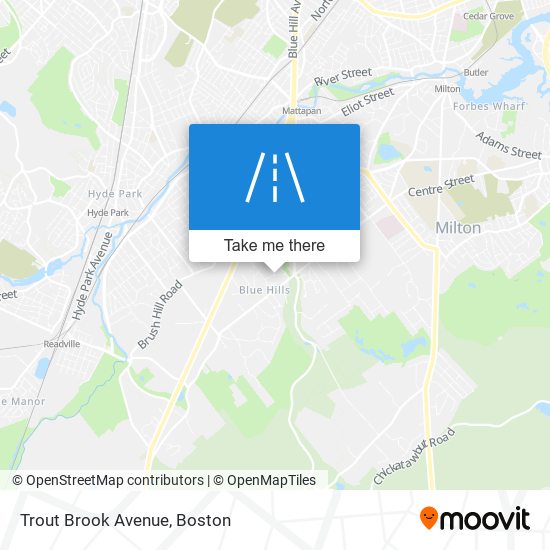 Trout Brook Avenue map