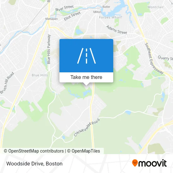 Woodside Drive map