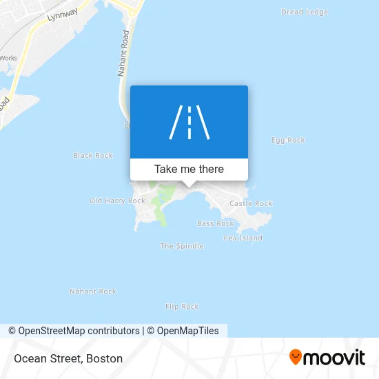 Ocean Street map