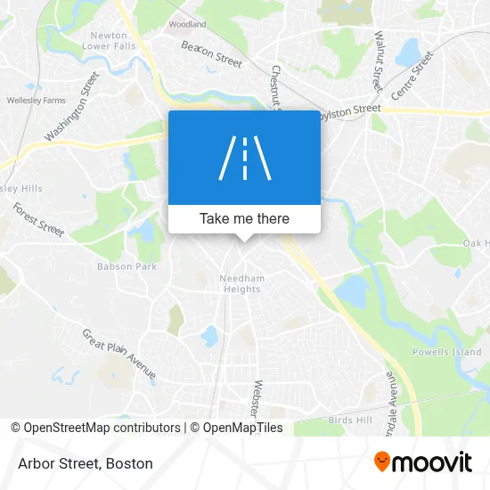Arbor Street map