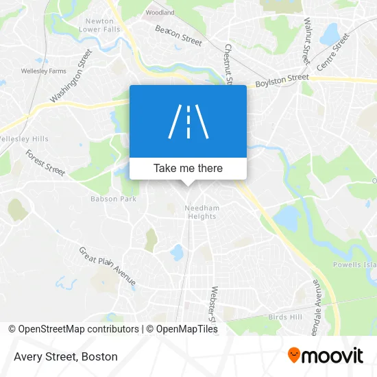 Avery Street map