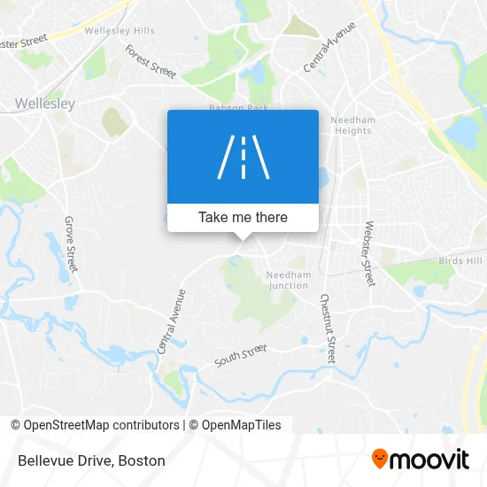 Bellevue Drive map