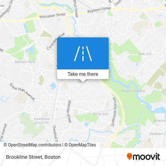 Brookline Street map