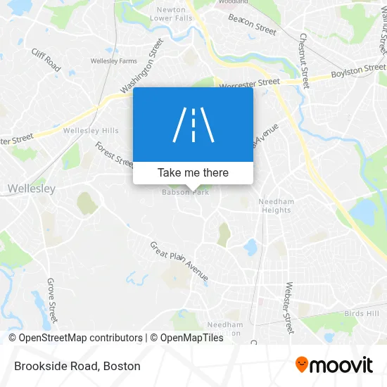 Brookside Road map