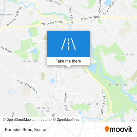 Burnside Road map