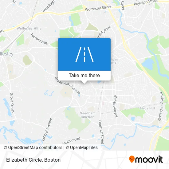 Elizabeth Circle map
