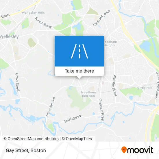 Gay Street map