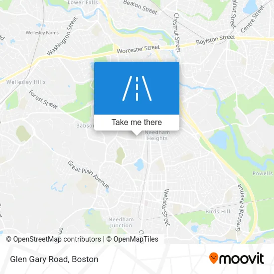 Glen Gary Road map