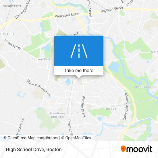 High School Drive map