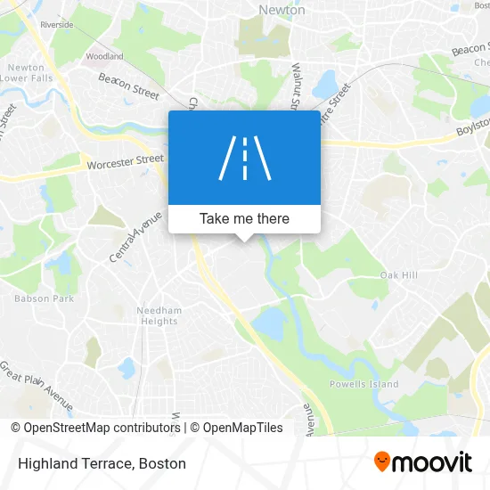 Highland Terrace map