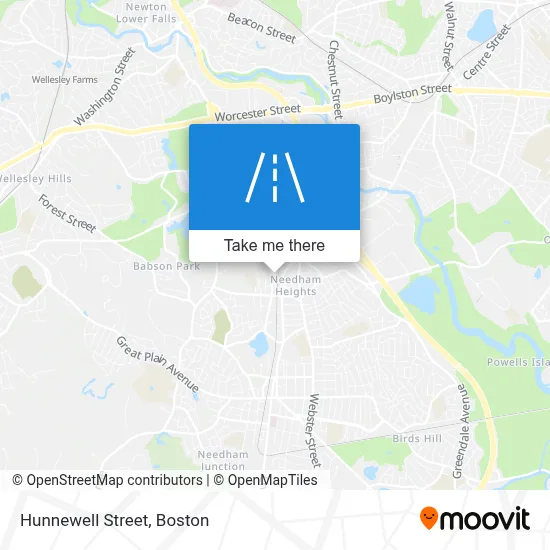 Hunnewell Street map