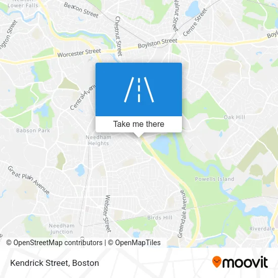 Kendrick Street map