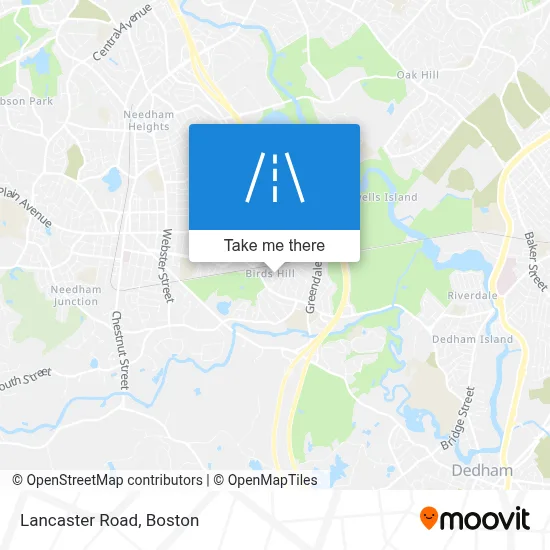 Lancaster Road map