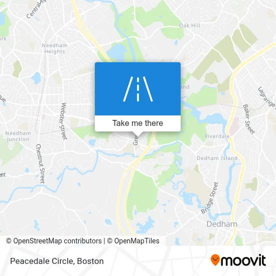 Peacedale Circle map