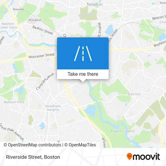 Riverside Street map