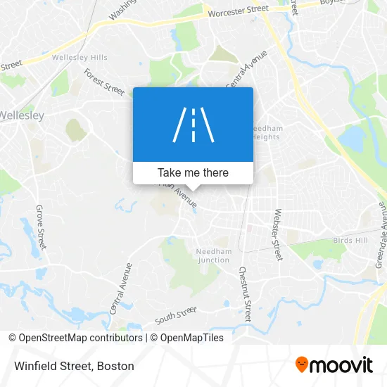 Winfield Street map