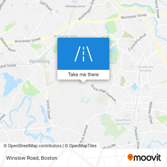 Winslow Road map