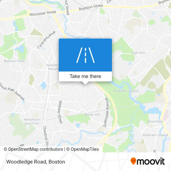 Woodledge Road map