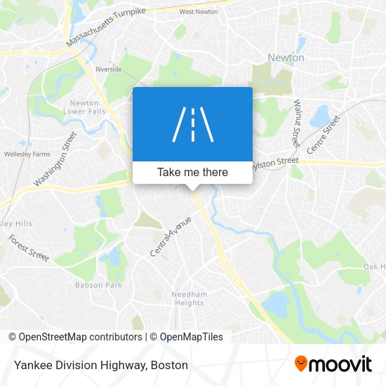 Mapa de Yankee Division Highway