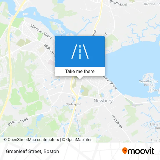 Greenleaf Street map