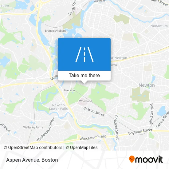 Mapa de Aspen Avenue