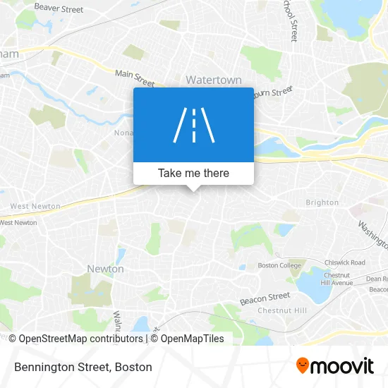 Bennington Street map