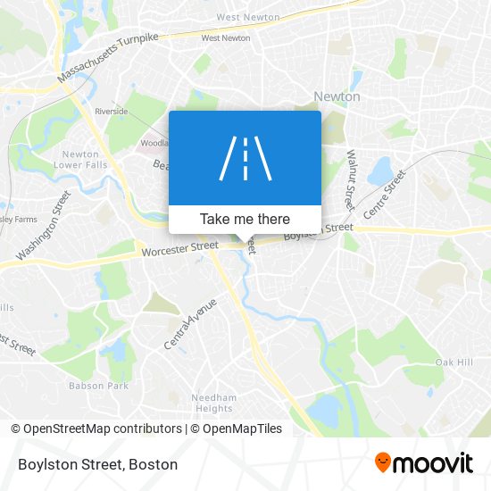 Boylston Street map