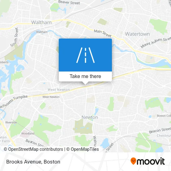 Brooks Avenue map