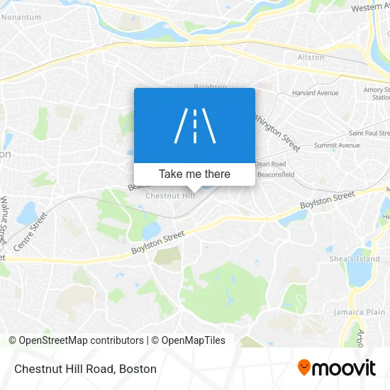 Chestnut Hill Road map