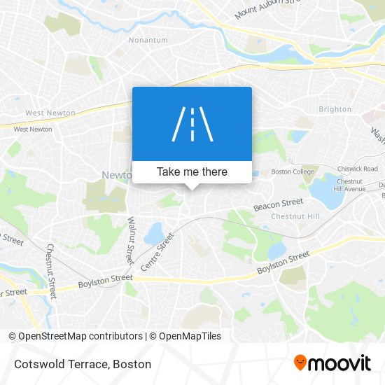 Mapa de Cotswold Terrace