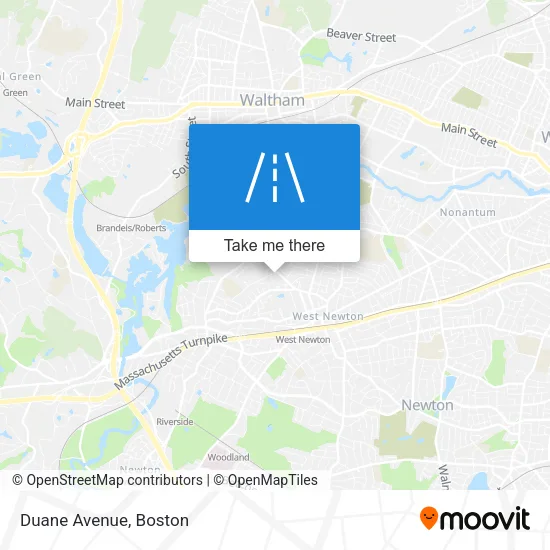 Duane Avenue map